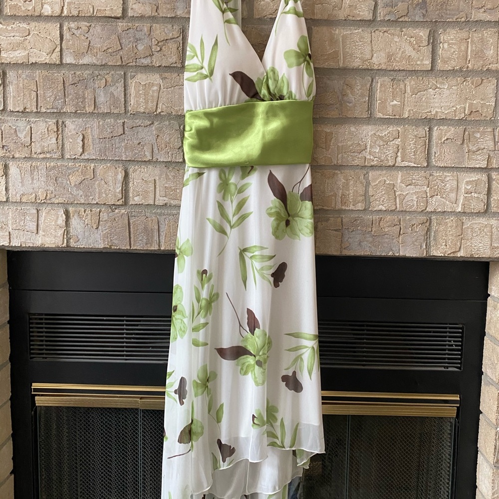 Floral halter neck dress